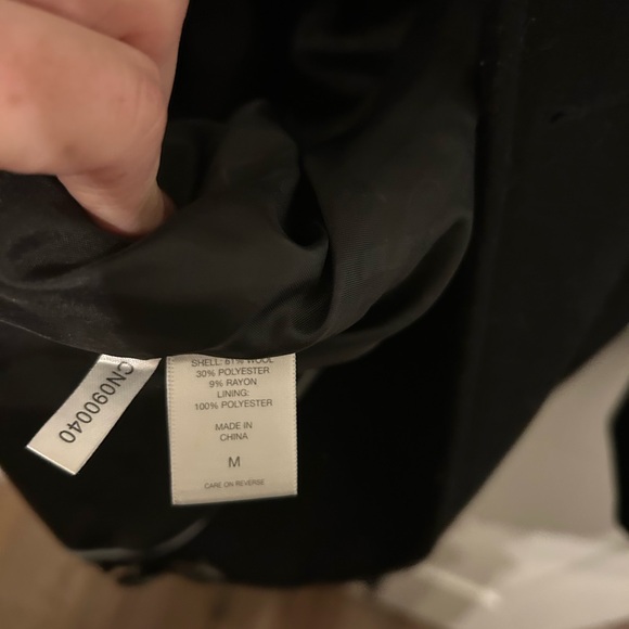 New York & Company Black Trench Coat - Picture 4 of 5